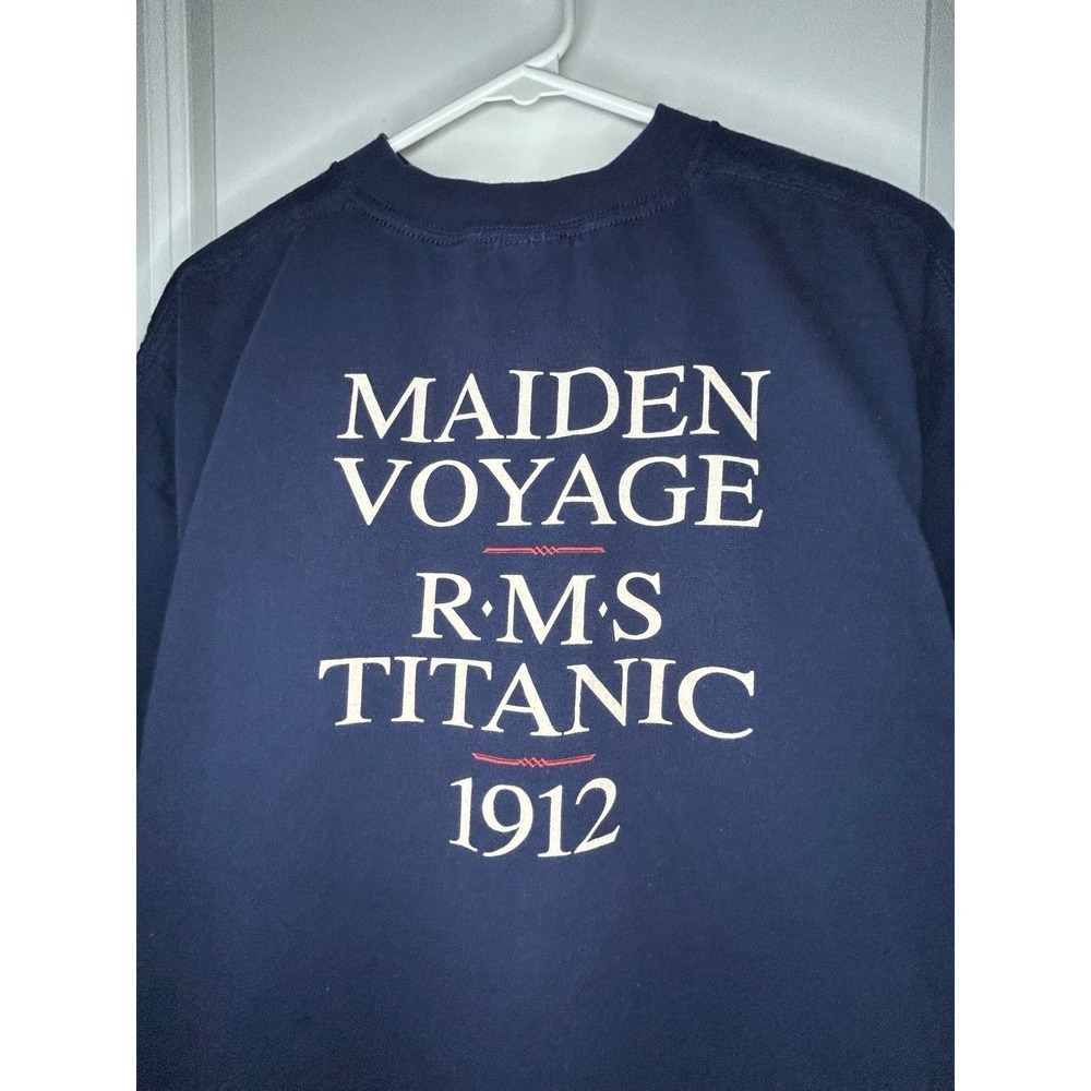 Vintage 1996 Titanic "First Class White Star Line" Double Sided T-Shirt‎ - Picture 5 of 7
